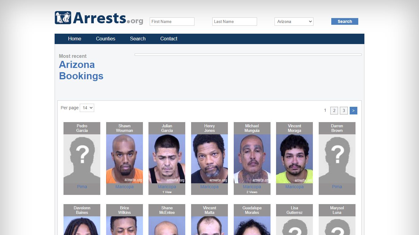 Arizona Arrests and Inmate Search